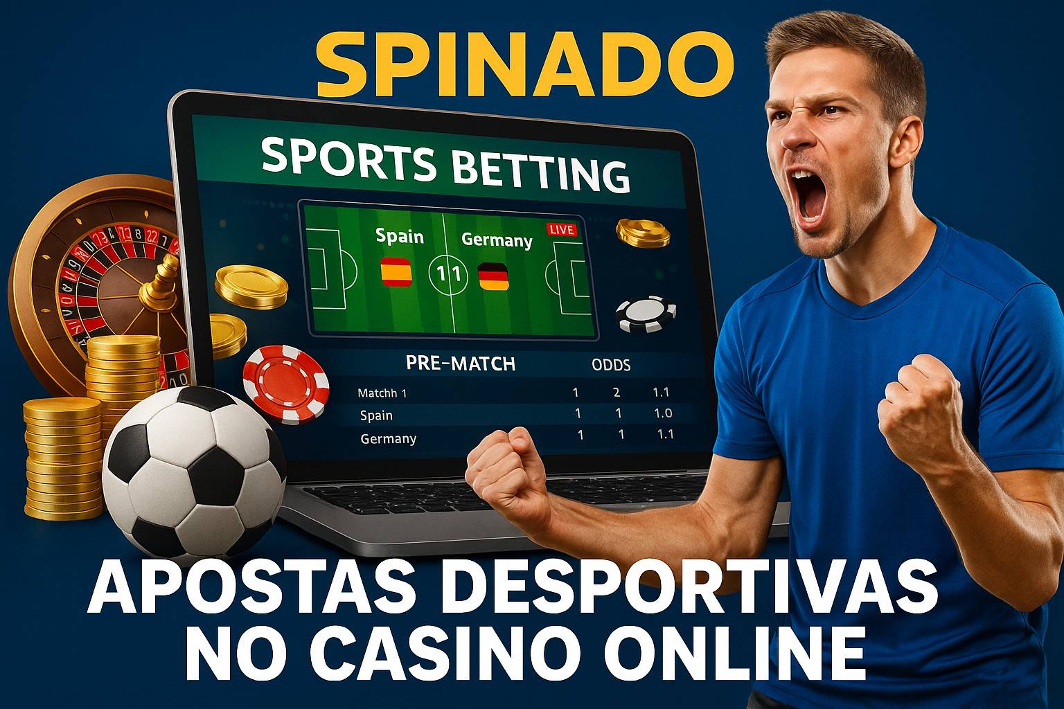 Apostas esportivas no cassino online SPINADO