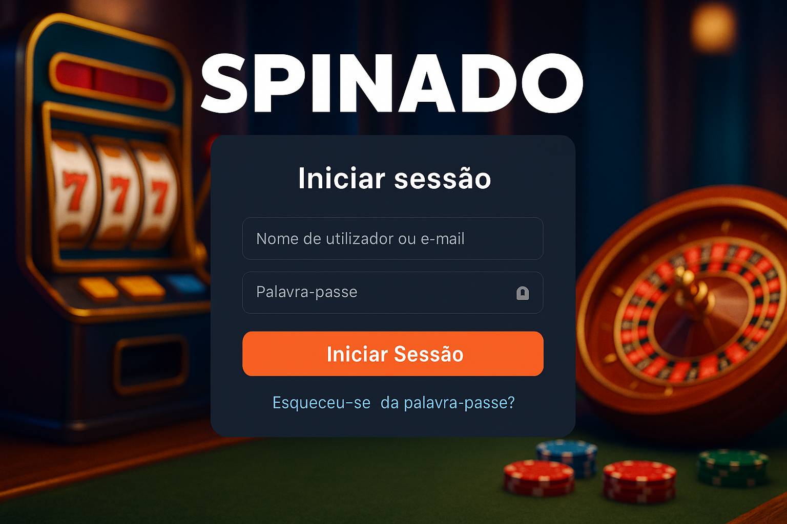 Login no Cassino SPINADO